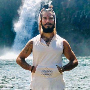 Men's Hooded Geometric Tank with Pocket (Organic Cotton)